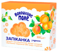 VOLOSHKOVE POLE Sweet Curd Dessert Zapikanka with Apricot 300g*6