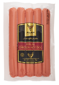 ALEF Alef Halal Chicken Hot Dog 14oz*10 Pre-Pack