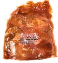 HAIFA Cold Smoked Salmon Bits Red  V/P  30lb (5lbs*6) (Kosher)