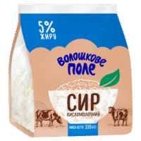 VOLOSHKOVE POLE Farmer's Cheese 5% 330g*10