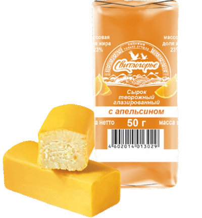 SVITLOGOR'E Orange Glazed Cheesecake 23% w/Orange Filling 50g*12(#110)