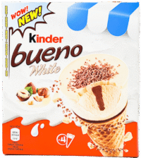 FERRERO Kinder Bueno White Chocolate Ice Cream 360ml*8 (4 PACK) #10091