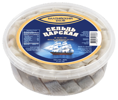 BALTIYSKIY ULOV Herring Fillet-Piece Po Tsarsky 500g*12
