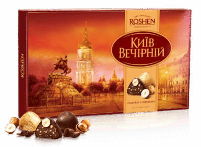 ROSHEN Chocolate Gift Box ""Kiev Vecherniy"" #3088, 352g*7