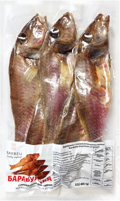 BAKREU Dry Fish Barabulka (Red Mullet) V/P ~7.94lb