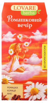 LOVARE HERBS Tea Chamomile Evening 36g (1.8g*20)*14