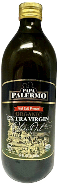 PALERMO Organic Extra Virgin Olive Oil (Kosher) 34 fl oz*6