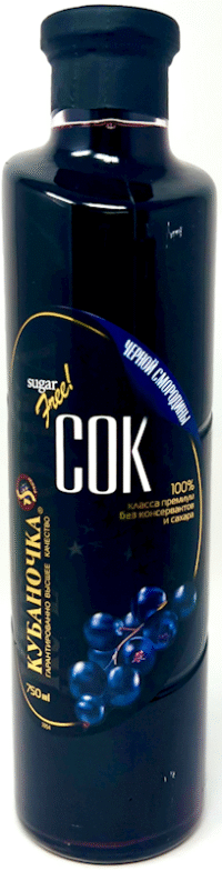 KUBANOCHKA Black Currant Juice 0.75L*6 (Glass)