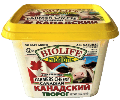 BIOLIFE Farmers Cheese Canadian (Kosher) 1lb*12
