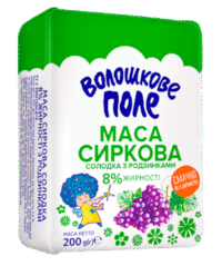 VOLOSHKOVE POLE Sweet Farmer's Cheese Mass With Raisins 200g*20