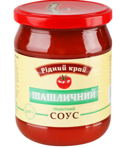 RIDNYY KRAY Shashlychnyy Pikantnyy Pasterilized 485g*12