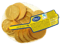 ONLY Gold Coins Milk Chocolate 85g*26