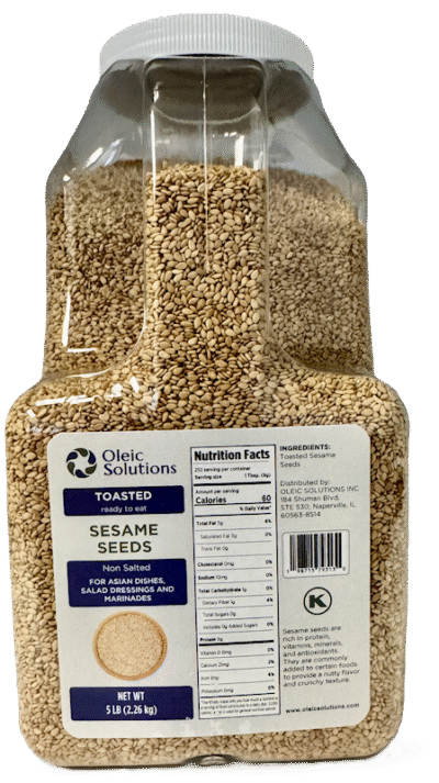 OLEIC SOLUTIONS White Sesame Kernels (Ready to eat) Kosher 5lb*4