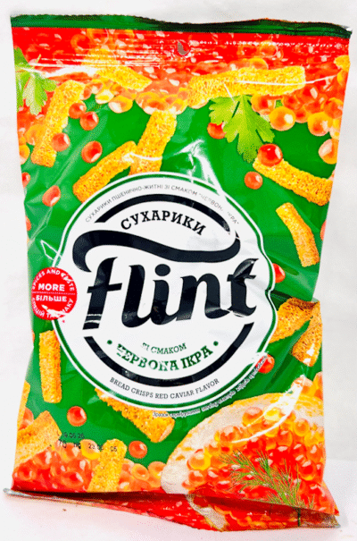 FLINT Wheat-Rye Rusks ""Sukhariki"" Red Caviar 70g*65