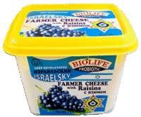 BIOLIFE Farmers Cheese W/Raisins(Kosher)15oz(425g.) *12