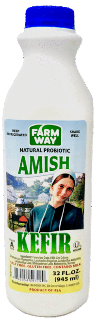 FARMWAY Kefir Amish Natural Probiotic Kosher 32oz*12