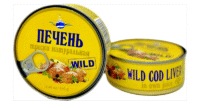 COD LIVER in Own Juice  Wild Natural 240g*48 E/O