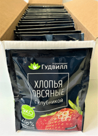 GOODWILL Instant Strawberry Oat Flakes (ECO and Vegan) 40g*17