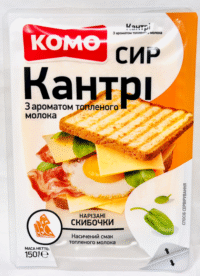 KOMO Sliced Hard Cheese Country 50% Fat 150g*12