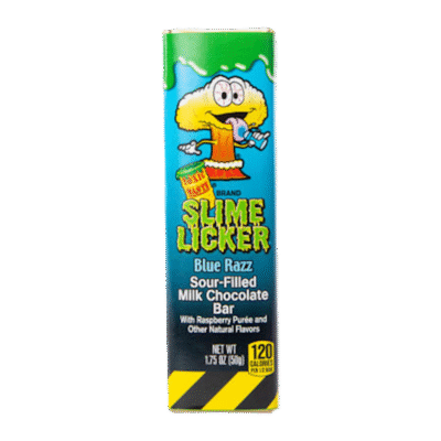 SLIME LICKER Chocolate Bar Blue Razz Sour Milk Chocolate 50g*24