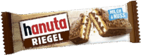 HANUTA Riegel Bars Wafers Chocolate 34.5g*14