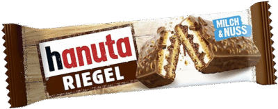 HANUTA Riegel Bars Wafers Chocolate 34.5g*14