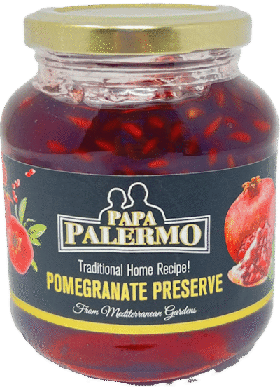 PALERMO Pomegranate Preserves 372g/13.1oz*6  (Kosher) (25% fruit)