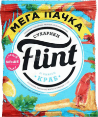 FLINT Wheat-Rye Rusks ""Sukhariki"" Crab 110g*40