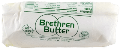 BRETHREN Hand Roll Unsalted Butter 1lb*24 (3033)