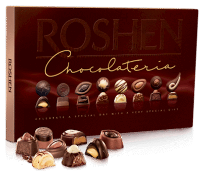 ROSHEN Chocolate Assortment Gift Box ""Chocolateria"" #2335, 194g*8