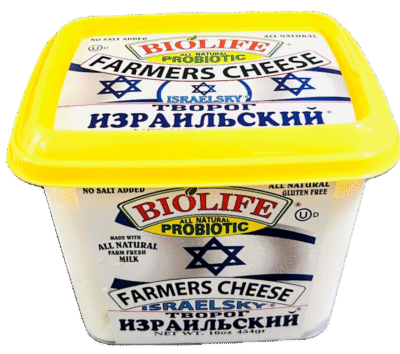 BIOLIFE Farmers Cheese Israeli (Kosher) 1lb*12