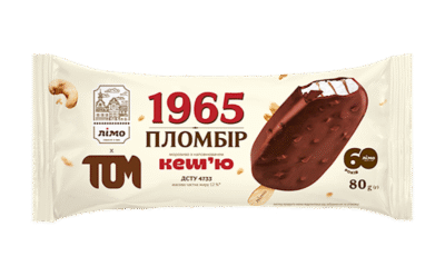 LIMO Ice Cream 'Plombir 1965' Limo&Tom Plombir with Cashew Chocolate Glaze 80g*28