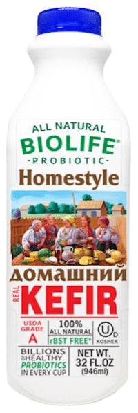 BIOLIFE Kefir Home Style Probiotic (Kosher) 32oz*12