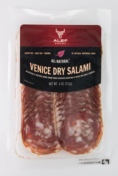 ALEF Venice Dry Salami Sliced 4oz*15