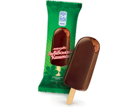 LIMO Ice Cream Eskimo 'Kashtan so Lvova' w/Choco flavor in glaze 70g*32 (GN)