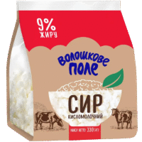 VOLOSHKOVE POLE Farmer's Cheese 9% 330g*10