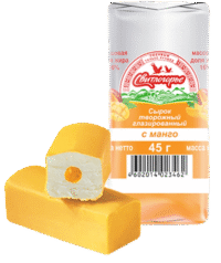 SVITLOGOR'E Mango Glazed Cheesecake 16% Vanilla 50g*12