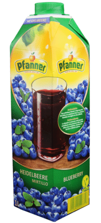 PFANNER Austrian Blueberry Juice 20% 1L*8