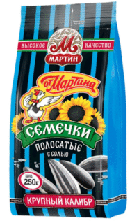 FROM MARTIN Striped Salted Sunflower Seeds (Polosatie-Otbornie) 250g*10