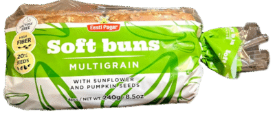 EESTI PAGAR FINISH Multigrain Soft Buns (w/ sunflower and pumpkin seeds) 240g*15 (9582)