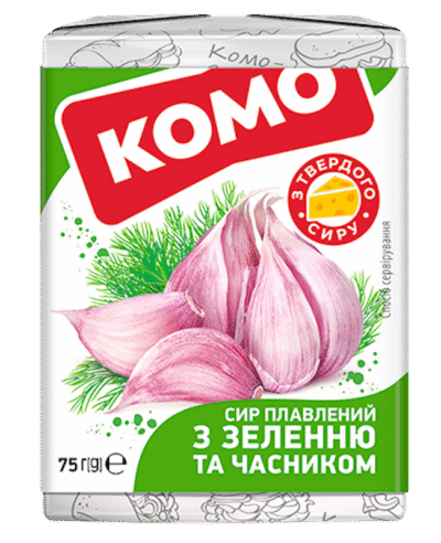 KOMO Processed Cheese Herbs&Garlic 75g*24