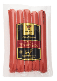 ALEF Alef Halal Beef Hot Dog 14oz*10 Pre-Pack
