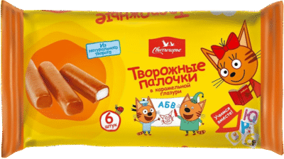 SVITLOGOR'E Caramel Glazed Cheesecake ""3 Cats""16% Vanilla 180g*4
