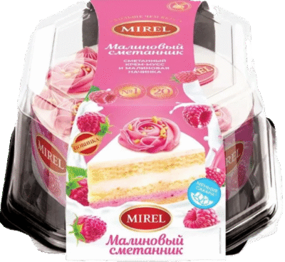 MIREL Cake Raspberry Smetannik 650g*6