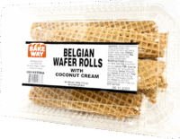 BAKEWAY Belgian Wafer Rolls with Coconut Cream 420g*12 (WR 833)