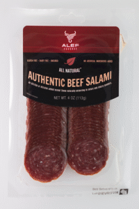 ALEF Authentic Beef Dry Salami Sliced 4oz*15