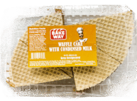 BAKEWAY Wafer Cake w/Condensed Milk 400g*12 KEEP REFRIGERATED