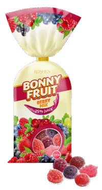 ROSHEN Jelly Candy Bonny Fruit Berry  Mix #4278(Kosher&Halal) 200g*18 (bag)