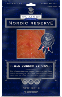 ST. JAMES Nordic Reserve Smoked Salmon (Kosher) 4oz*12