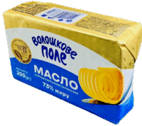 VOLOSHKOVE POLE Butter 73% Fat 200g*20